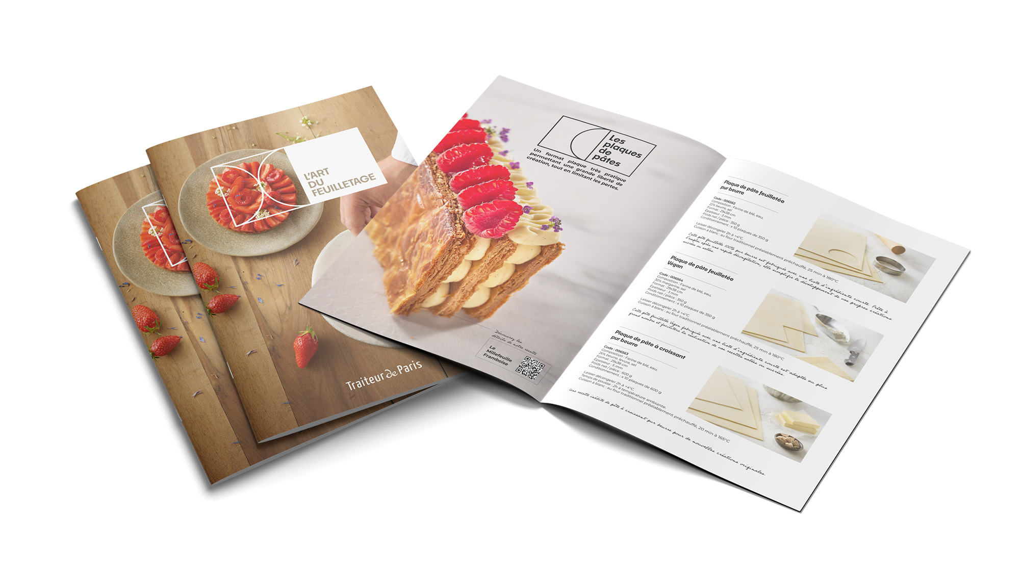 Création graphique d'une plaquette food service bvp